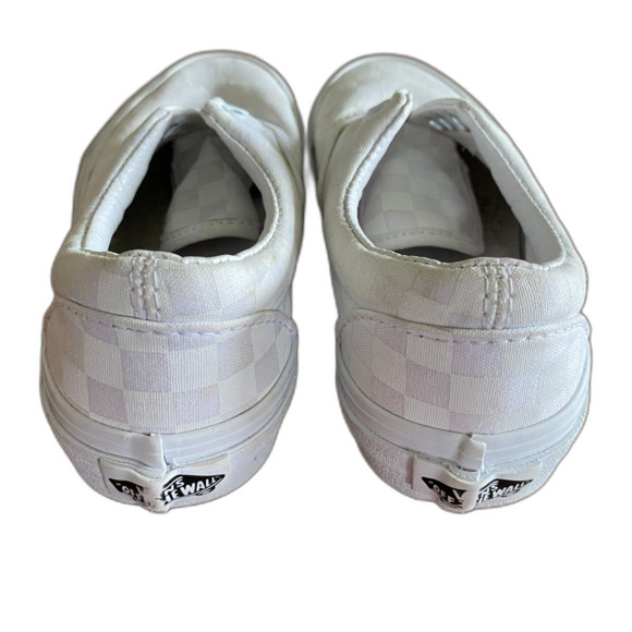 Vans White Checkered Lace-Up Sneakers Youth 1 - Picture 4 of 13